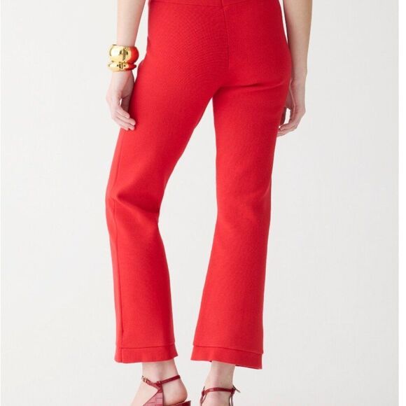J. Crew BX869 Delaney Kickout Sweater Pants in Red NWT size Small Petite - Picture 3 of 13